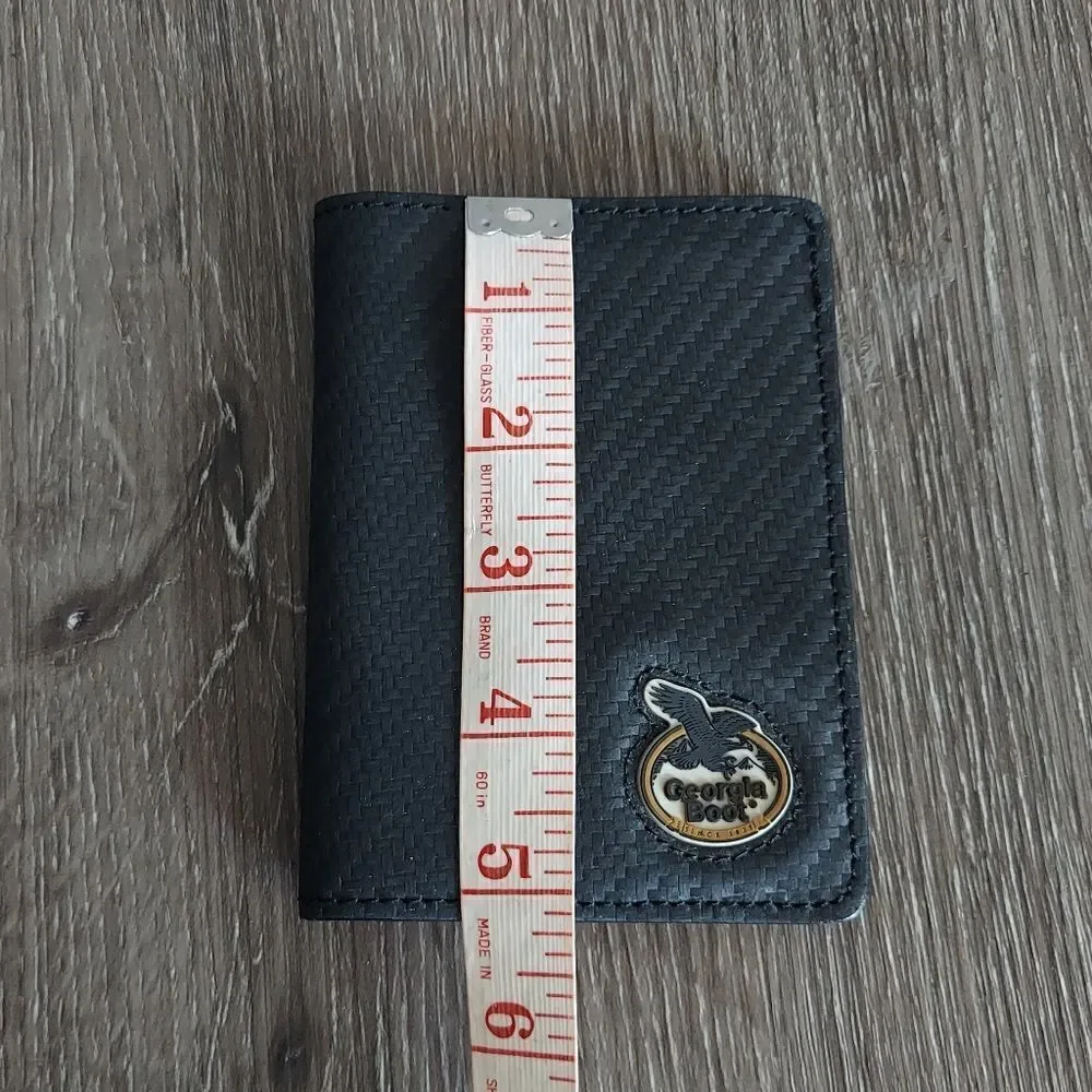 Georgia Boot Black Bi-Fold Card Wallet